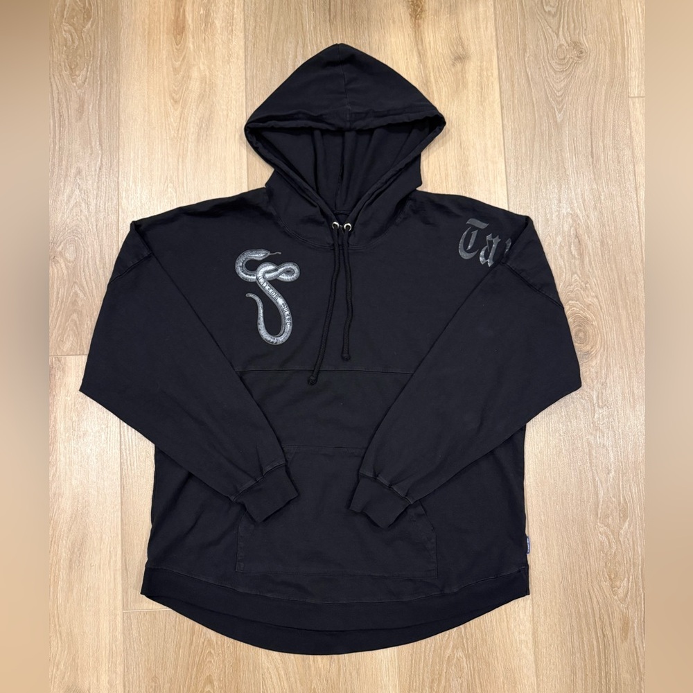 RARE Taylor Swift Reputation Tour Snake Jersey Spirit Black Hoodie Size XL